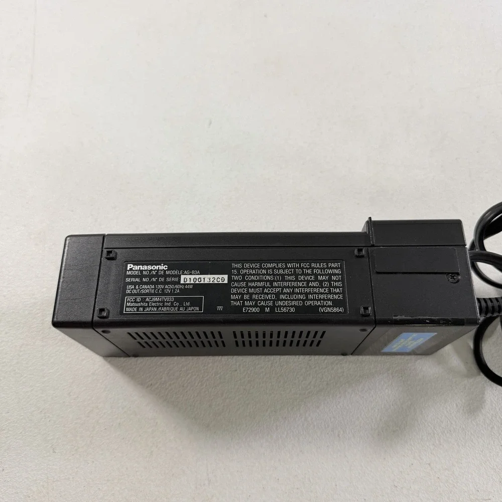 Vintage Panasonic AG-B3 Video AC Adapter Charger Power Supply Omnimovie Reporter